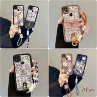 casing redmi 9c / 10a case TPU Leather-covered lanyard shockproof phone case BBND