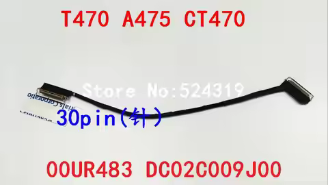 New Original Laptop LCD Cable for Lenovo Thinkpad T470 A475 CT470 00UR483 DC02C009J00 SC10G75185 30P