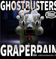 Unbox X Grape Brain X Ghostbusters 魔鬼剋星 棉花糖 地獄貓(夜光版)