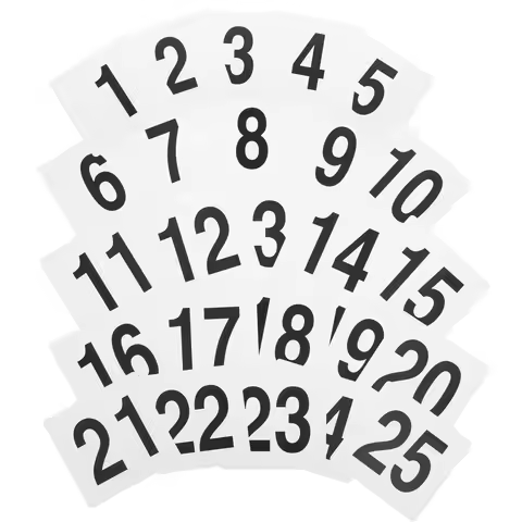 25Pcs Table Number Holders Plastic Numbered Reserved Signs Seating Wedding Reception Reusable Party 