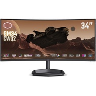 Cooler Master GM34-CWQ2 34” Curved 165Hz|180Hz (OC) VA Quantum Dot UWQHD 3440 x 1440 PC Monitor, 2ms