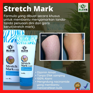 Aleya BPOM Stretch Mark Cream / Obat Krim Penghilang Selulit dan Strechmark dan Kerutan Kulit Pada L