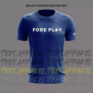 Gfore'ss Fore Play Golf Putter Club and Driving Range Drifit Shirt