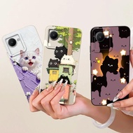 For Realme C30 C30s Case Cute Cat Fashion Painted Cover Soft Silicone Phone Case For Realme C30s C 3
