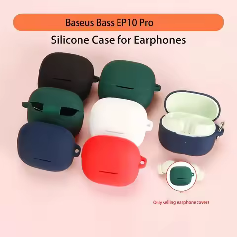 Skinlee Case For Baseus Bass EP10 Pro Original Soft Liquid Silicone Shockproof Cover For Baseus Bass