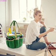 Olive Green Organizer Tote Bag Large Storage Tote Bag with Pockets for Teaching Aids Stationary