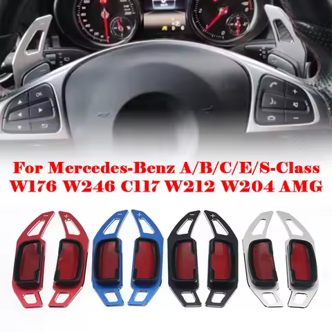 Steering Wheel Shifter Paddle Extension for Mercedes Benz A B C E ML GL GLA SL SLK Class W176 W246 C