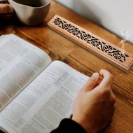 1 cái Đế đựng hương bằng gỗ, Kích thước: 9,06in * 1,81in * 0,79in, Đế đựng tro đốt hương, Đế đốt hươ