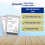 Emulsifier E471 Mono & Diglyceride OVOVITA helps create texture and stabilize fat – 100g bag