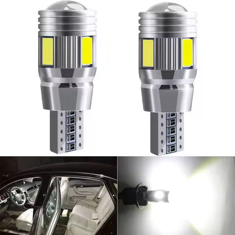 2/4/6/8/10PCS Car LED T10 W5W 194 Signal Bulb 12V 7000K White Auto Interior Dome Door Reading Lights