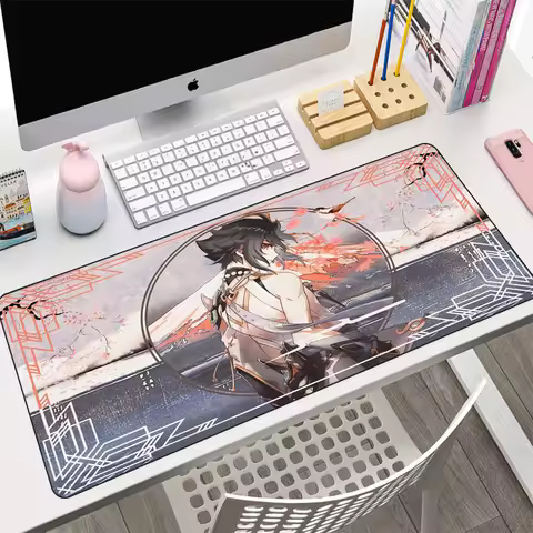 Genshin Impact Mouse pad xiao Anime Mousepad Gaming Large Mouse mat Gamer Rug for Computer Playmat K
