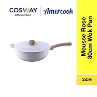 Amercook Mousse Rose 30cm Wok Pan