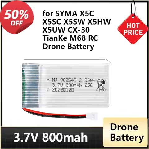 902540 Lipo Battery for SYMA X5C X5SC X5SW X5HW X5UW CX-30 TianKe M68 RC Drone Quadcopter Spare Part