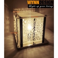Set with LED Bulb Wynn Design 30cm Modern Glass Gate Light Pillar Light Lampu Tiang Lampu Pagar Weather Proof (5033)