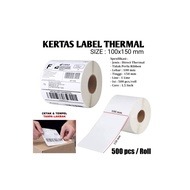 500 Sheets of Thermal Labels 100x150 A6 size 500 Sheets