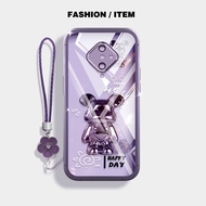 YBD Clear Casing For Vivo S1 Pro 1920 Y51 Y31 Y51A Y51S Y53S V2030 V2036 V2031 Gilded Butterfly Bear