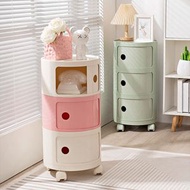 櫻桃傢俱 - 房間床頭櫃置物架可移動收納櫃床頭櫃（三層）