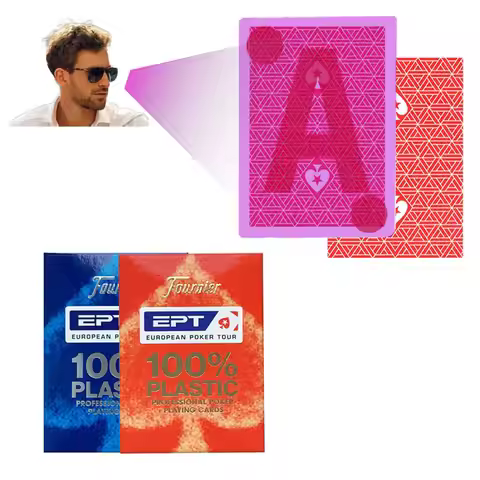 Marked Playing Card For UV Contact Lenses Fournier EPT Invisible Ink Cards Anti Cheating Poker Board