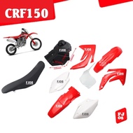 ชุดสีวิบาก แฟริ่งวิบาก สีแดง-ขาว สำหรับ CRF125 CRF150 ชุดสี กาบ เฟรม แปลงใส่รถวิบาก KX6 CRF150 KSR K