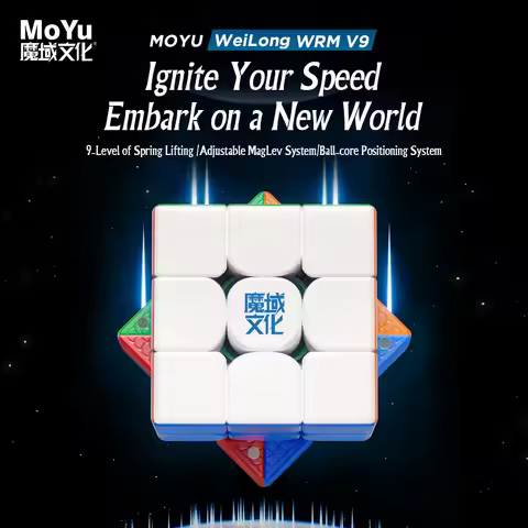 [Picube] 2023 MoYu Weilong WRM V9 3x3x3 Core Magnetic Maglev Cube Puzzle Professional Speed Cubing W