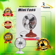 🔥Ready Stock🔥Mini USB Standing Portable Fan 4.8/ Mini Cute Fan Blue/Pink/Yellow AA Battery Fan