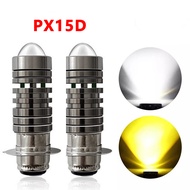 LED Motorcycle Headlight P15D Motorcycle Dual Color Headlight Bulb
