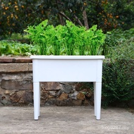 High Vegetable Planting Large Pot Pot Rectangular Manufacturer Wholesale Balcony Plastic Feet Floor 