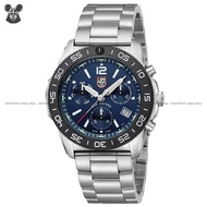 LUMINOX 3144 Men's Analog Watch Pacific Diver Chronograph Quartz 44mm SS Bracelet Blue *Original