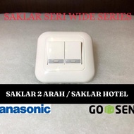 (2-Way Switch) Panasonic Double Wide Series Switch (2 Gang) Hotel Switch/ Two-Way Switch