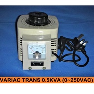 POWER BRIGHT VOLTAGE VARIABLE REGULATING TRANSFORMER  VARIAC TDGC2- 0.5KVA 2AMP