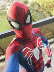 ชุดจั๊มสูทเต็มรูปแบบชุดสูทคอสตูมฮัลโลวีน Zentai สำหรับเด็ก/ผู้ใหญ่/ชายชุดคอสเพลย์สไปเดอร์แมน PS4เกมซ