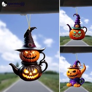 QUENNA Car Halloween pumpkin Rearview Mirror Pendant Super Cool Car Decor Pendant Auto Interior Orna