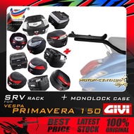SET KOMBO KOTAK/BOX GIVI B27/B270/B32/B33/B42/B45 TOP CASE + GIVI PIAGGIO VESPA PRIMAVERA / SPRINT 1