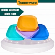 Square Plates Tupperware 4pcs / Blue / Pink / Orange / Green Pinggan Tupperware