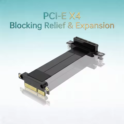 PCI Express PCI-E 4X Adapter Riser Card 90 Degree Converter Card for 1U/2U Server Chassis Computer P