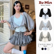 Xu Min Min Shirt (2S Shirt + Outerwear) (Available for Retail Sale) Cotton with Unique Sleeves (2s S