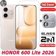 NC HONOR 600 Lite 5G 2026 Full Cover Tempered Glass Flim For HONOR 600Lite Honor600 600 Lite Pro 4G 