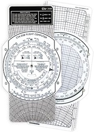 CYA E6B Plastic Flight Computer, Upgrade Aviation Pilot Flight Computer Calculator Standard Flying T