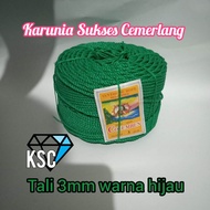 TALI 3MM 1 ROLL  BISA COD / TALI PLASTIK KECIL / TAMBANG 3MM / TALI MURAH / TALI TERPAL / TALI JEMUR
