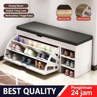 Shoe Rack / Bench That Can Sit While Change Shoes / Front Opening Shoe Storage Cabinet /