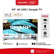 SHARP 50" / 55" / 65" / 75" 4K UHD Google TV 4T-C50FJ1X / 4T-C55FJ1X / 4T-C65FJ1X / 4T-C75FJ1X
