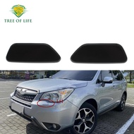 HeadLight Lamp Washer Nozzle Cover Headlamp Water Spray Jet Cap For Subaru Forester 2013 2014 2015 2