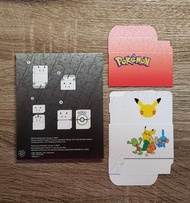 【PTCG】Pokemon Card Game 25週年非賣品 摺疊式收納卡盒（比卡超＆木守宮＆火稚雞＆水躍魚）