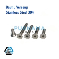 Bolt Verseng L M3 x 20 (2 cm) Stainless 304 A2-70 Bolt JF L countersocket