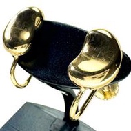 TIFFANY & Co./Tiffany Bean Design Elsa Peretti 耳環，18K 金，5.1 克，女士