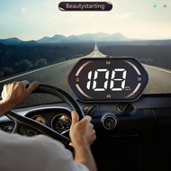 BEAUTYSTARTING Car GPS Speedometer HUD Head Display Digital Speed Meter KMH MPH Plug and Play for Mo