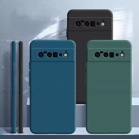 For Google Pixel 6 Pro Case For Google Pixel 6 Pro Cover Shockproof Luxury TPU Liquid Silicone Phone