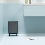 Brabantia BO WASTE BIN 高腳環保掀蓋式垃圾桶12L-煤灰褐