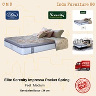 Kasur Elite Serenity Impressa Pocket Spring / Matras / Spring Bed Elite Serenity