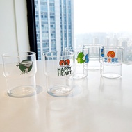 Customized Glass Cup Glass Cup Printing logo Cup Customized Printing Pattern Transparent High Borosi